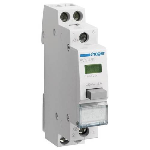 Taster Grün 16 A 12 V/AC, 48 V/AC Hager SVN461