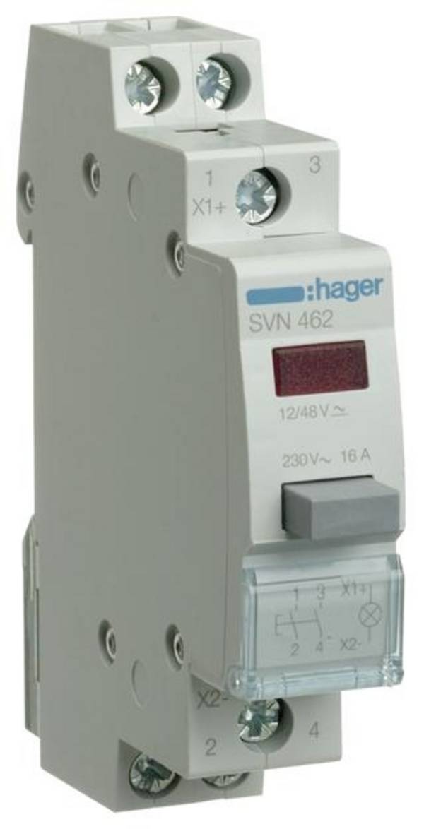 Hager Taster mit LED-Melder SVN462