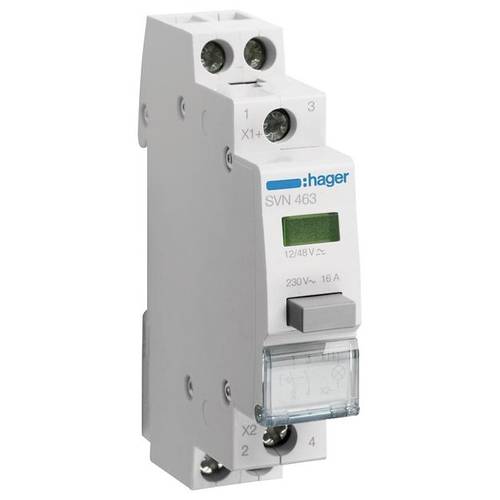 Thumbnail - Druckschalter Grün 16 A 12 V/AC Hager SVN463