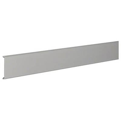 Ein silbernes Metallprofil in rechteckiger Form, horizontal ausgerichtet. Ideal für Anwendungen im Innenausbau oder Möbelbau.