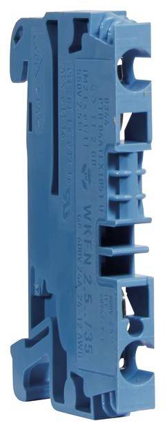 Hager KYA02NH2 Durchgangsklemme Schrauben Blau 1 St.