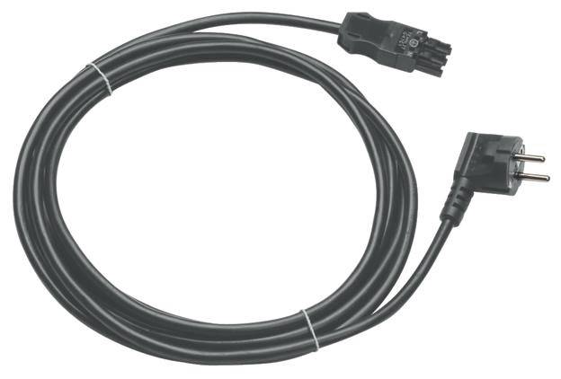 Hager Tehalit Netz-Anschlusskabel Netz-Buchse - Schutzkontakt 16 A Schwarz 4 m 1 St.