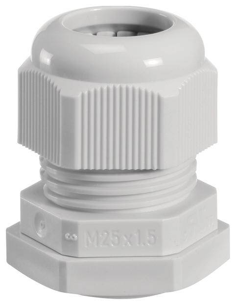 Hager VZ025M Kabelverschraubung M25 Plastik Grau 1 St.