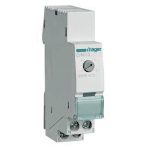 Hager EVN012 Hutschienen Dimmer Geeignet für Leuchtmittel: LED-Lampe, Glühlampe, Halogenlampe Grau