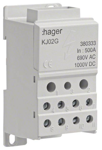 Hager KJ02G Verteilerblock Schrauben 1 St.