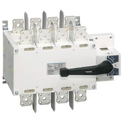 Ein dreipoliger Lasttrennschalter mit manueller Betätigung. Er wird zur sicheren Stromtrennung in elektrischen Anlagen verwendet.