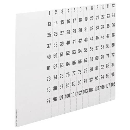 Hager ZZ90C Beschriftungsbögen Weiß 1 St.