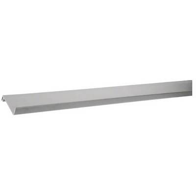 Metallprofil in Form eines schmalen, langen V, verwendet für Kantenabdeckung oder Verstärkung, metallisch grau.