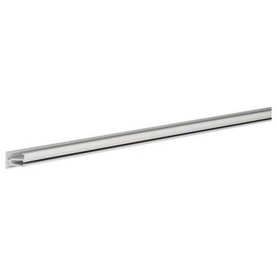 Aluminiumprofil in Winkelform, geeignet für LED-Streifenmontage, silberne Farbe, länglich, geeignet für architektonische Anwendungen.