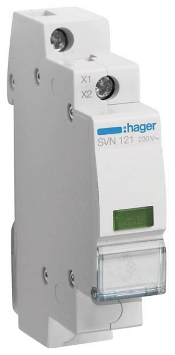 Leuchtmelder Grün 230 V Hager SVN121