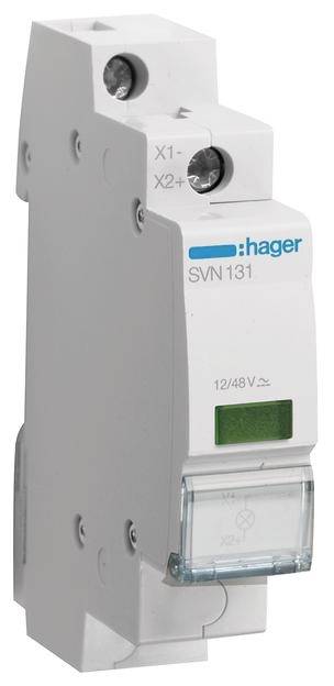 HAGER LED-Leuchtmelder grün SVN131 12+48VAC+DC 1PLE