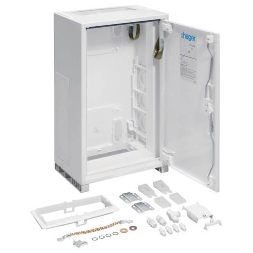 Hager Anschlusssockel 300 x 500 x 205 Stahl Reinweiß (RAL 9010) 1 St.