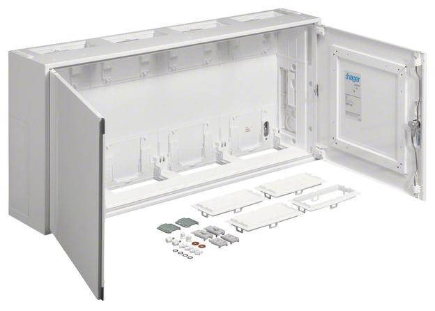 Hager Sockelschrank 1050 x 500 x 205 Stahl Reinweiß (RAL 9010) 1 St.