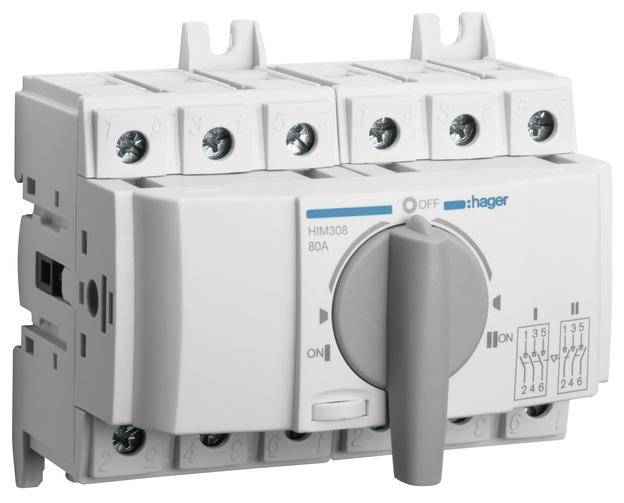 Hager HIM308 Lastumschalter 3polig 80 A 415 V