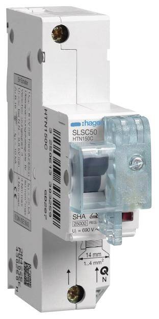Hager HTN150C Hauptleitungsschutzschalter 1polig 50 A 400 V