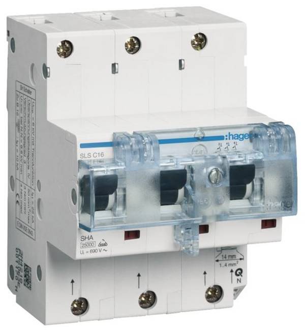 Hager HTN316C HTN316C Hauptleitungsschutzschalter 16 A 400 V