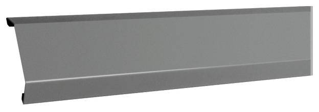 Grauer Metallträger mit leichtem Winkel; könnte für Bauzwecke dienen.