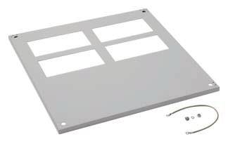 Hager FZ742D Verschlussplatte (B x H) 600 mm x 20 mm Stahl Grau 1 St.