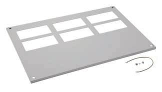 Hager FZ743D Verschlussplatte (B x H) 850 mm x 20 mm Stahl Grau 1 St.