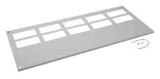 Hager FZ746D Verschlussplatte (B x H) 1600 mm x 20 mm Stahl Grau 1 St.