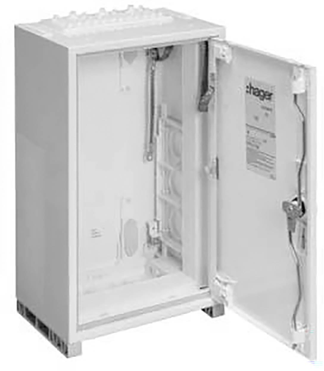 Hager FP53TW2 Schrank 800 x 800 x 205 Stahl Reinweiß (RAL 9010) 1 St.