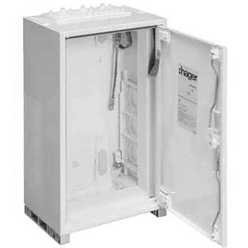 Hager Schrank 300 x 800 x 205 Stahl Reinweiß (RAL 9010) 1 St.