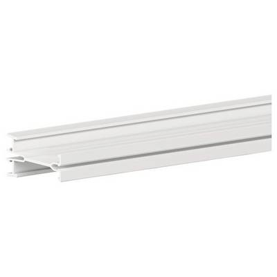Grauer Metallträger mit U-förmigem Profil, zeigt eine Schnittebene für bauliche Anwendungen.