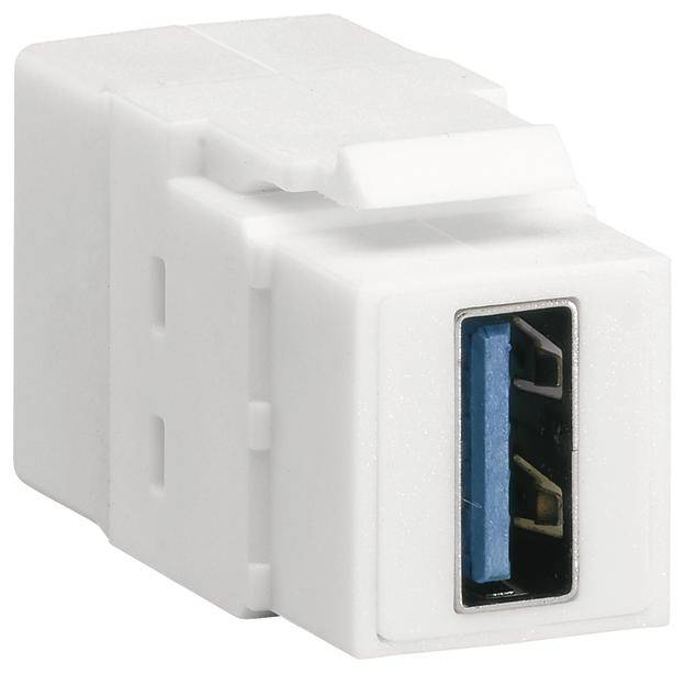 Hager USB 3.2 Gen 1-Einbaumodul (USB 3.0) Keystone 1 St.