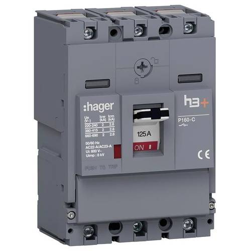 Hager HCS125AC Lasttrennschalter 3polig 125 A 690 V