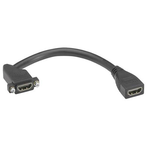 Hager HDMI Anschlusskabel HDMI-A Buchse 0.20 m Schwarz GMDSHDMI HDMI-Kabel