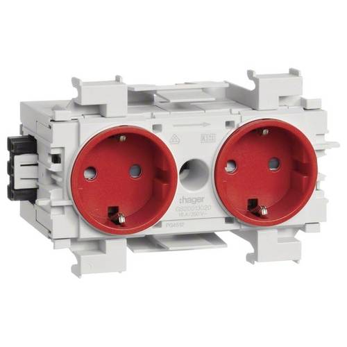 Hager GS20013020 - Rot - IP20 - 250 V - 10 Stück(e) - Zubehör Kabel