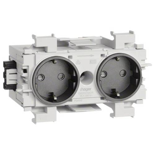 GS20019011 Elektro-Sockelleisten-Zubehör GS20019011 Steckdosencontainer Schwarz 1 St.