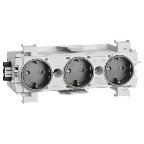 GS30019011 Elektro-Sockelleisten-Zubehör Tehalit Steckdosencontainer Schwarz 1 St.