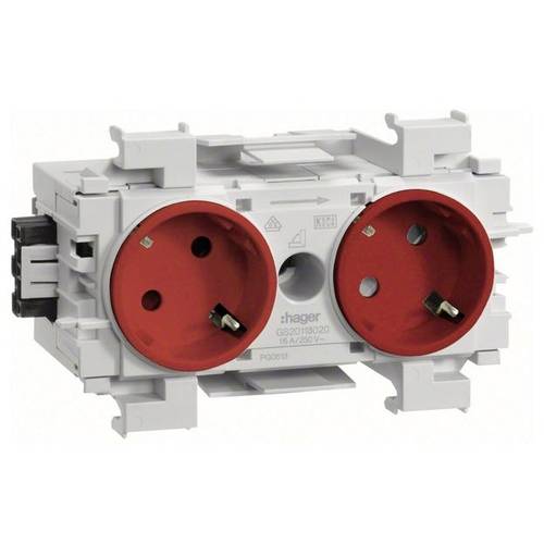 GS20113020 Elektro-Sockelleisten-Zubehör Tehalit Steckdosencontainer Rot 1 St.