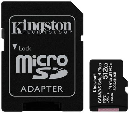 Kingston Canvas Select Plus - Flash-Speicherkarte (microSDXC-an-SD-Adapter inbegriffen)