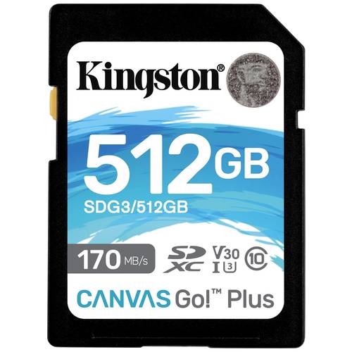 Thumbnail - Kingston Canvas Go! Plus SD-Karte 512 GB Class 10 UHS-I