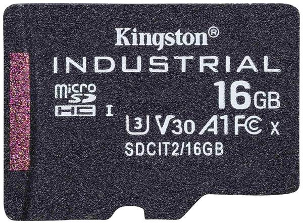 Kingston Industrial microSDHC-Karte  16 GB Class 10 UHS-I