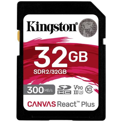 Kingston Canvas React Plus SD-Karte 32 GB Class 10 UHS-II