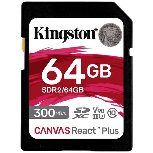 Thumbnail - Kingston Canvas React Plus SD-Karte 64 GB Class 10 UHS-II