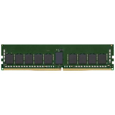 Ein grüner RAM-Riegel mit schwarzen Speicherchips und goldenen Kontakten am unteren Rand, auf weißem Hintergrund.