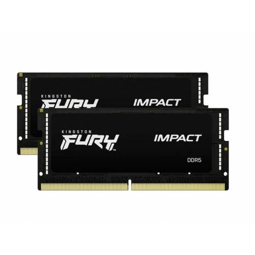 Kingston FURY Impact Laptop-Arbeitsspeicher Kit DDR5 64 GB 2 x 32 GB Non-ECC 5600 MHz 262pin SO-DIMM CL40 KF556S40IBK2-6...