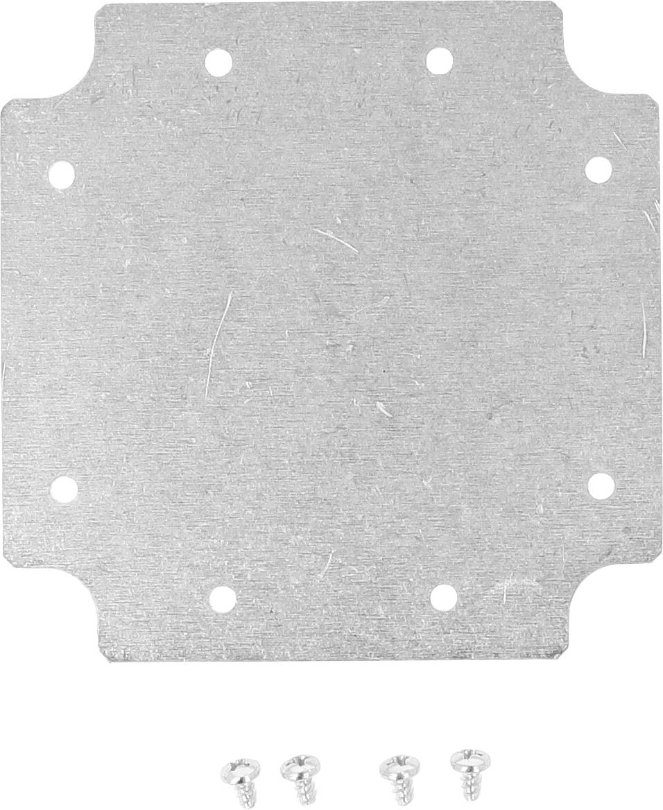 Hammond Electronics 1556DPL Binnenplaat (l x b) 105 mm x 105 mm Aluminium 1 stuk(s) afbeelding
