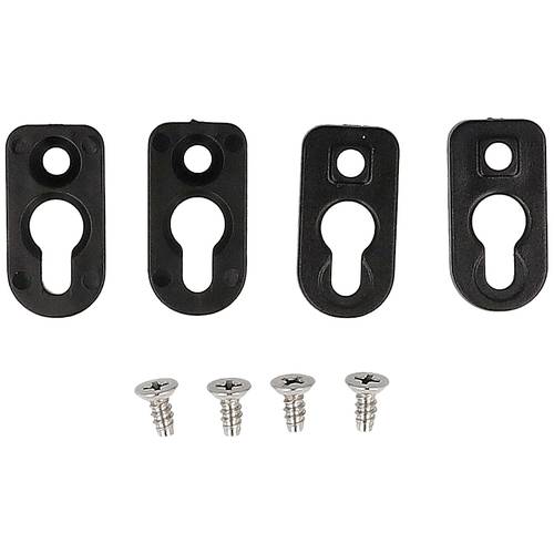 Hammond Electronics 1556FOOTBK-4 Montagefuß ABS Kunststoff Schwarz (L x B x H) 51 x 51 x 5 mm 4 St.