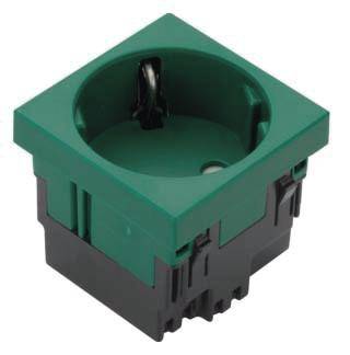 ESR1336029 Elektro-Sockelleisten-Zubehör Tehalit Steckdosencontainer Grün 1 St.