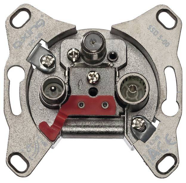 GMSSD507 Elektro-Sockelleisten-Zubehör Tehalit Geräteeinsatz Antenne/SAT 1 St.