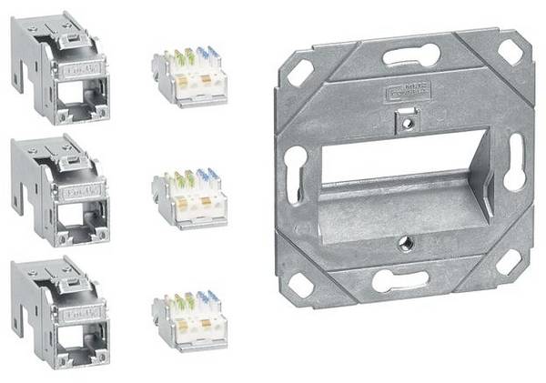 GMKSRJ45C6A3 Elektro-Sockelleisten-Zubehör Tehalit Geräteeinsatz RJ45 Cat.6  Weiß 1 St.