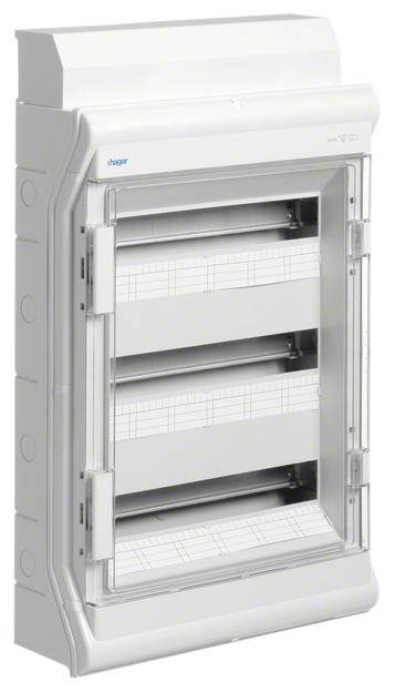 Hager VE318DN VE318DN Kleinverteiler Aufputz Anzahl Reihen = 3 Inhalt 1 St.