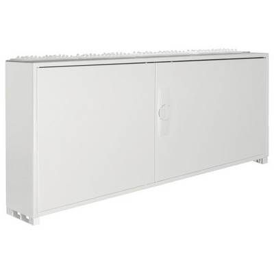 Weißer, rechteckiger Wandschrank mit zwei Türen und schlichtem Design. Geeignet zur Aufbewahrung von Gegenständen in Innenräumen.