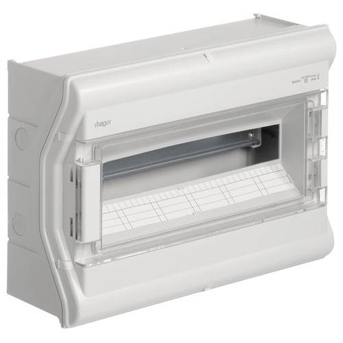 Hager VE118PN Kleinverteiler Aufputz Anzahl Reihen = 1 Inhalt 1 St.