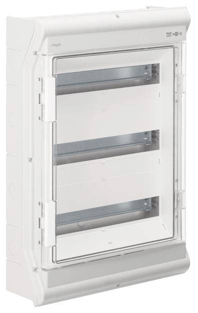 Hager VE318PN Kleinverteiler Aufputz Anzahl Reihen = 3 Inhalt 1 St.